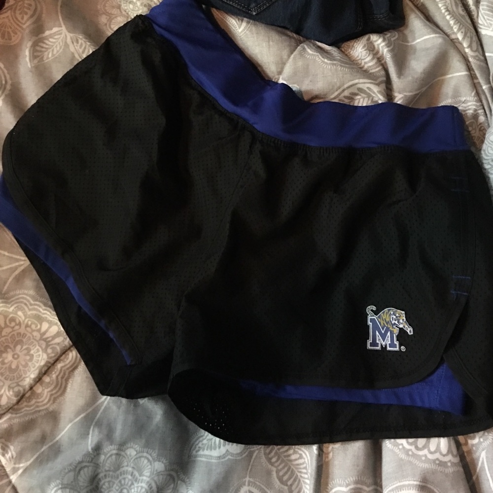 Running shorts with built in compression shorts