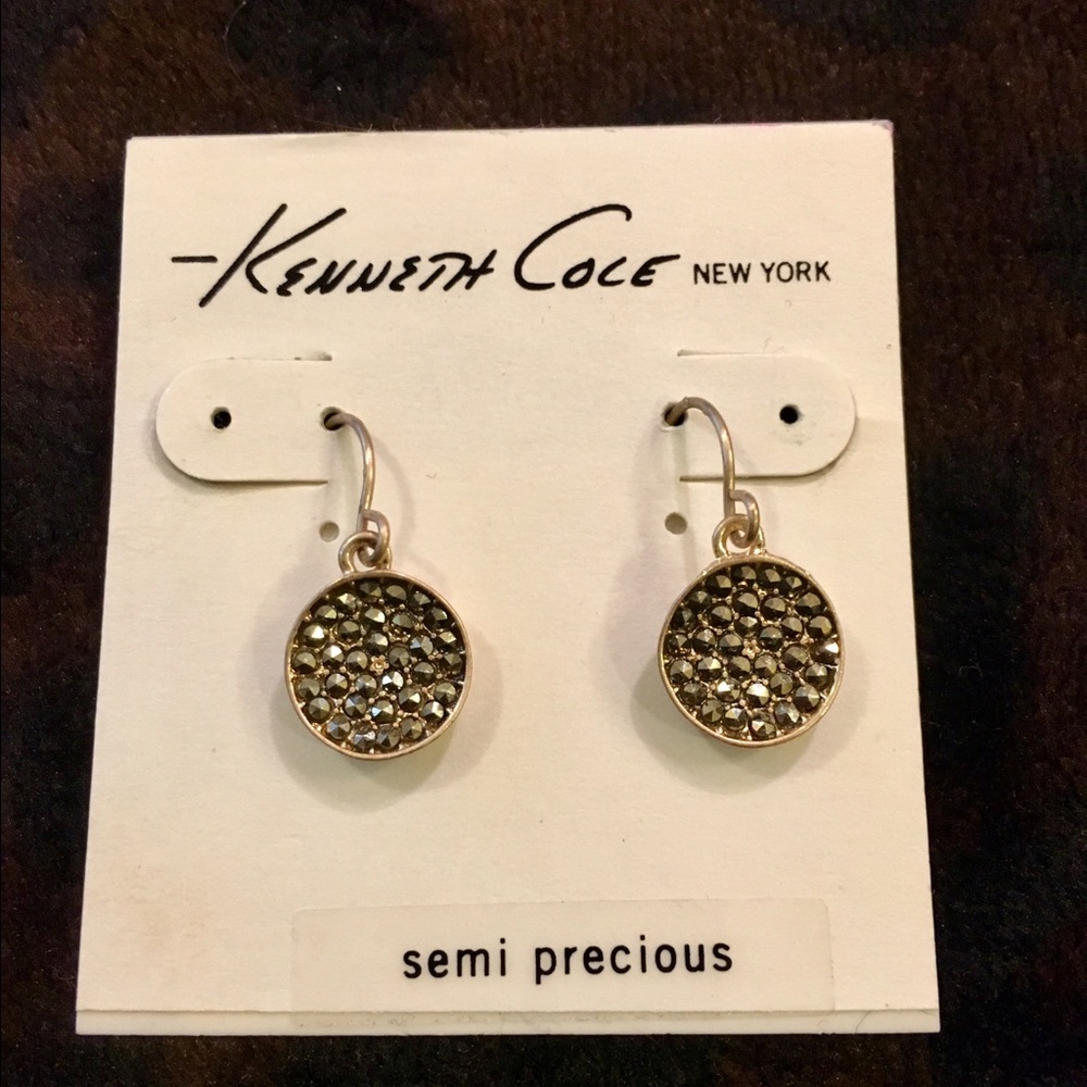 Kenneth Cole Small Circular Drop Earrings