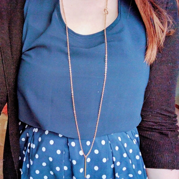 🍨BOGO 50% OFF🍨 Circle Bar Wrap Necklace - Picture 2 of 3