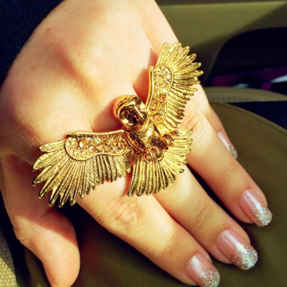 Wildfox Gold Owl Ring