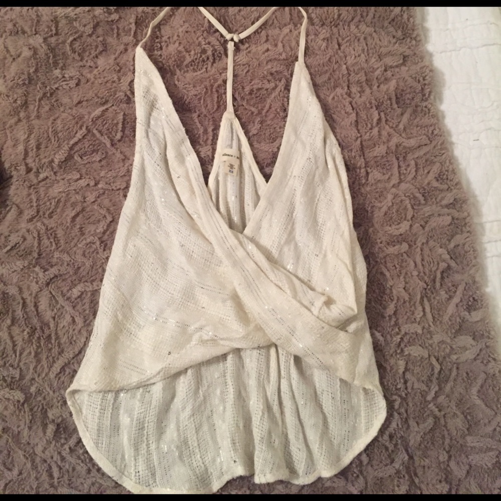 Silence + Noise Surplice T Back Tank