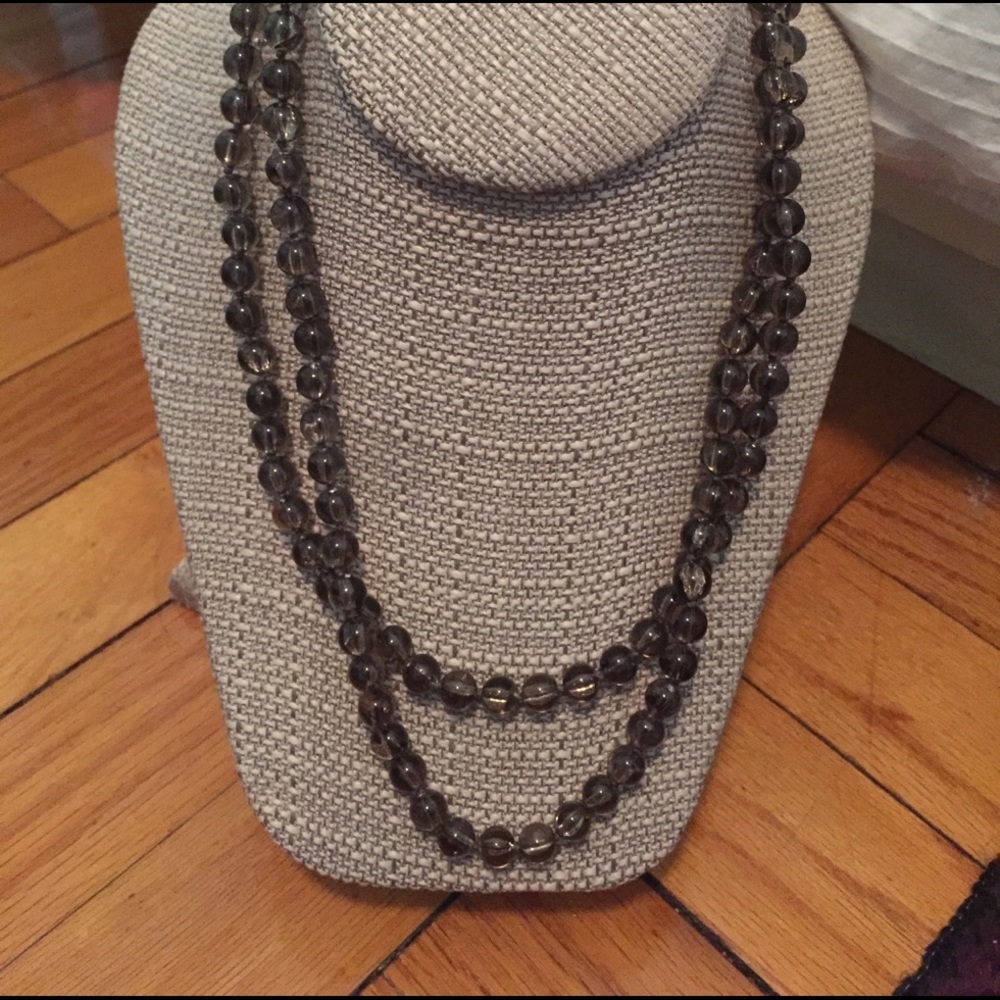 Long glass Beaded Necklace