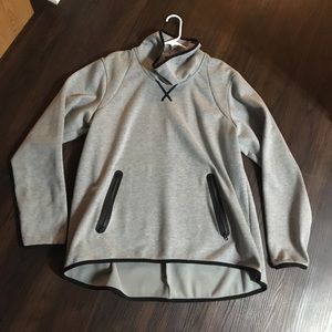 Athletic cowlneck sweatshirt!