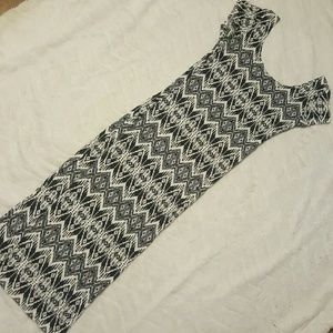 Ankle high form fitting dress