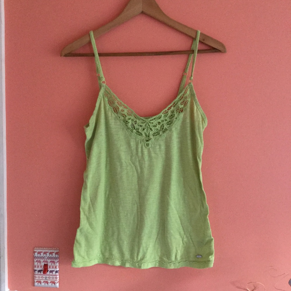 Bright green simple tank top by Aeropostale