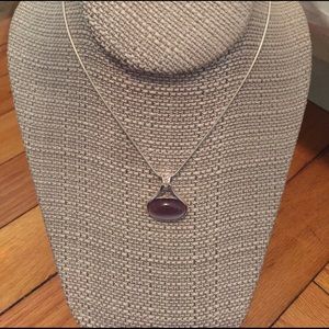Purple moonstone necklace
