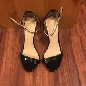 Single Strap Black Heels