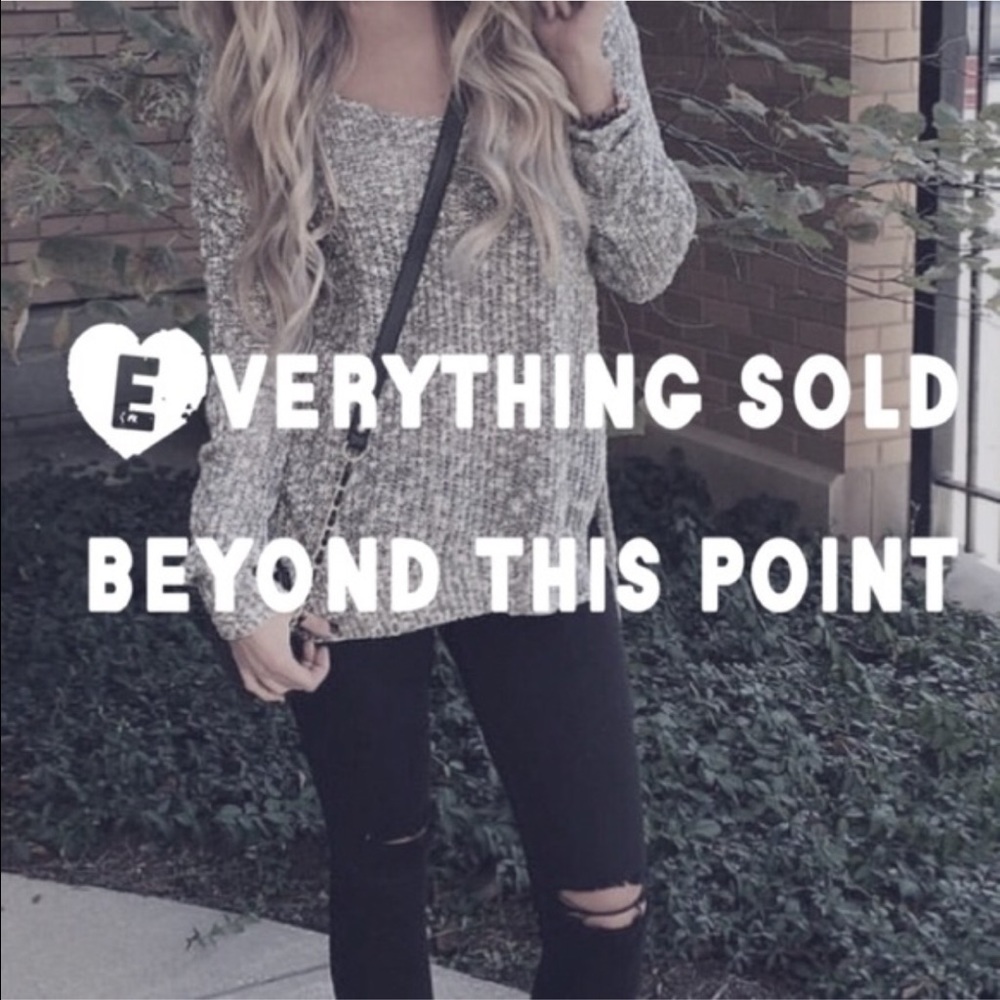 ⬇️Everything below is SOLD!⬇️