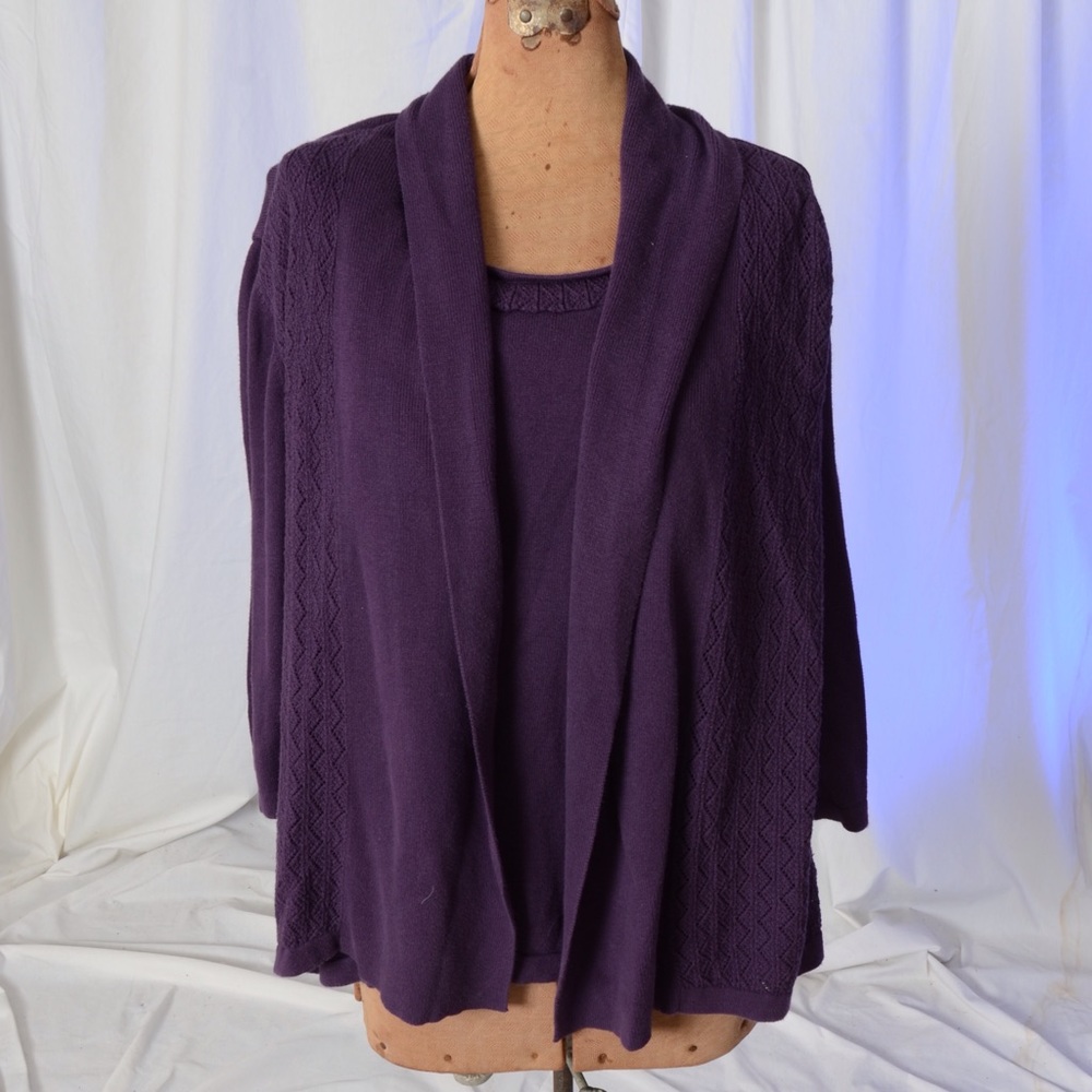 One piece sweater with attached jacket