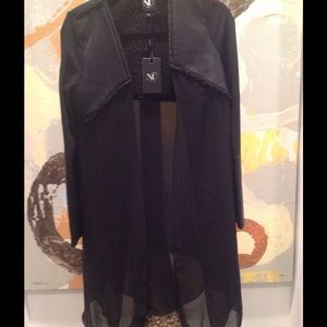 Brand new NU Denmark shearling cardigan