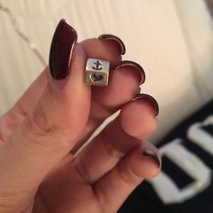 Anchor, cross, and heart pandora charm