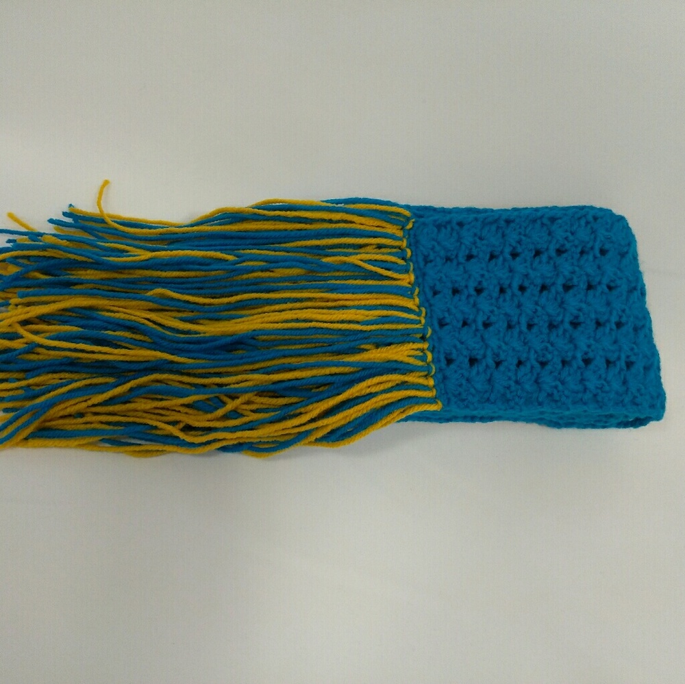 Shell stitch crochet scarf women