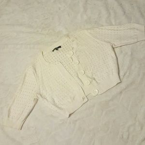 Crop knit cardigan