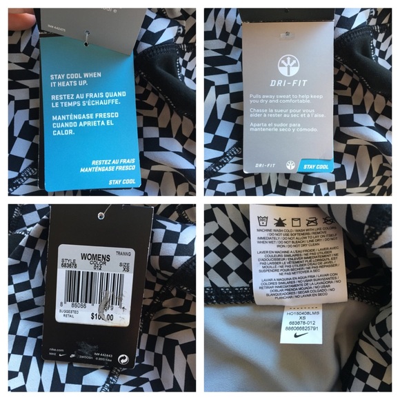 NWT Nike Legendary Checker Tight Fit Leggings XS - Picture 7 of 8