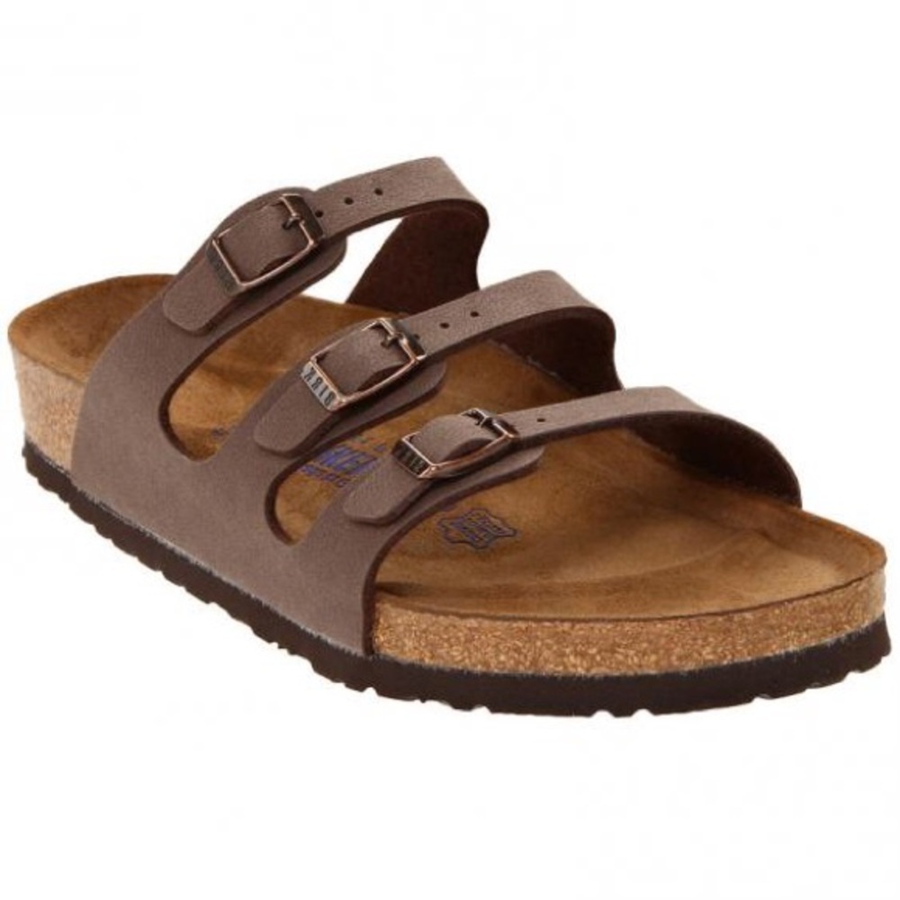 Brown leather Birkenstock!
