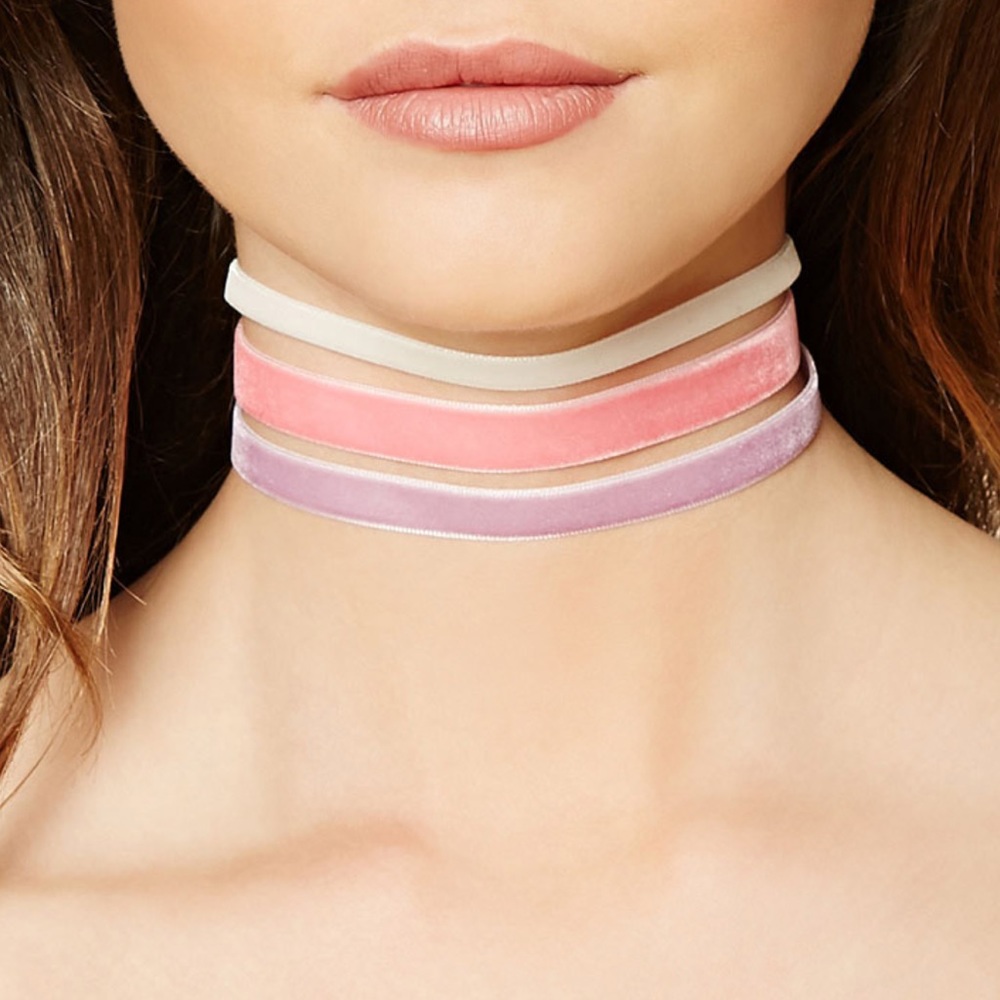 3pc Velvet Spring Chokers