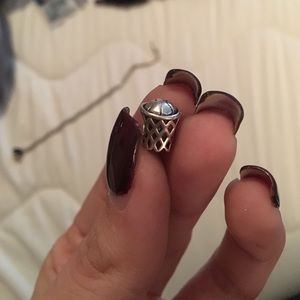 Basketball in hoop pandora charm