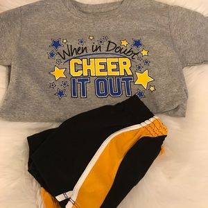Cheer practice outfit, Omni cheer, Chasse/Gildan
