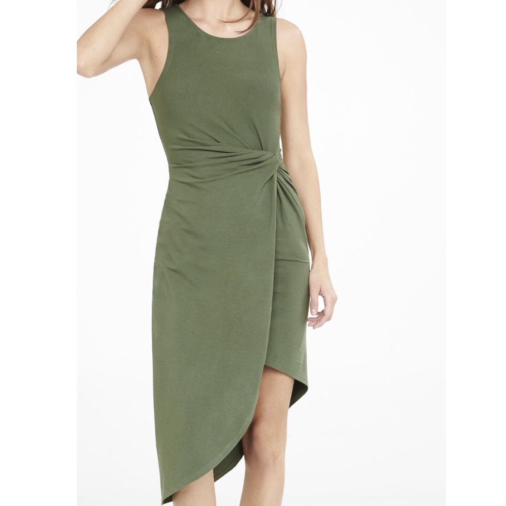 Express Twist Olive Green Dress