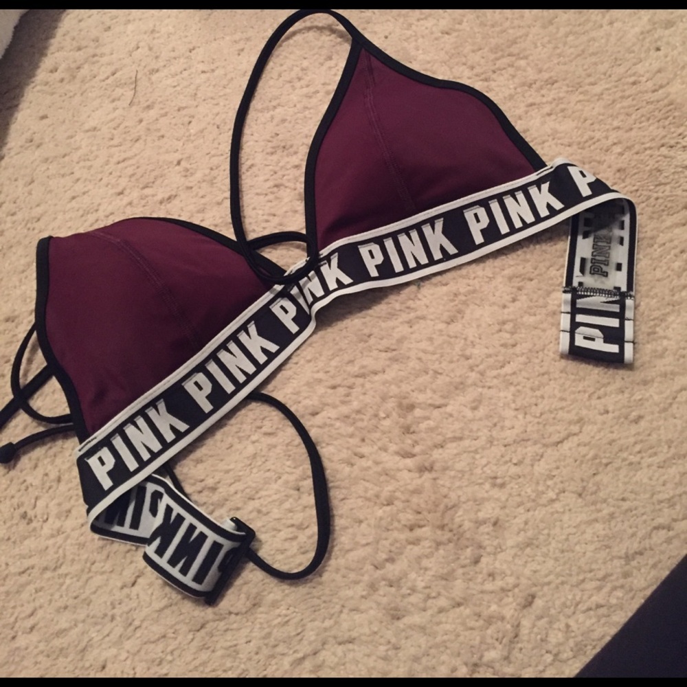 Maroon PINK bikini top