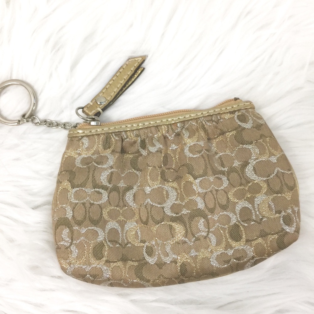 Authentic Coach coin/key chain purse
