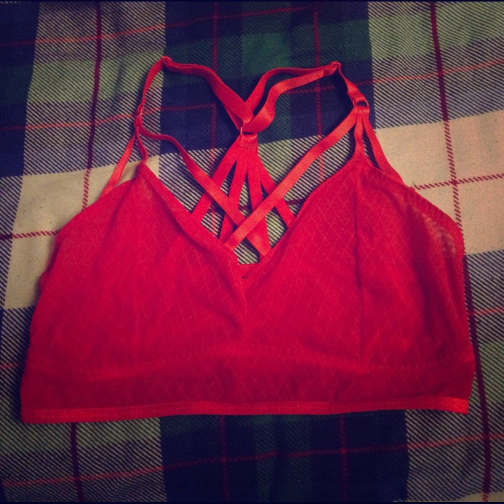 Red bralette