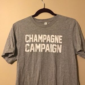 Champagne campaign t-shirt
