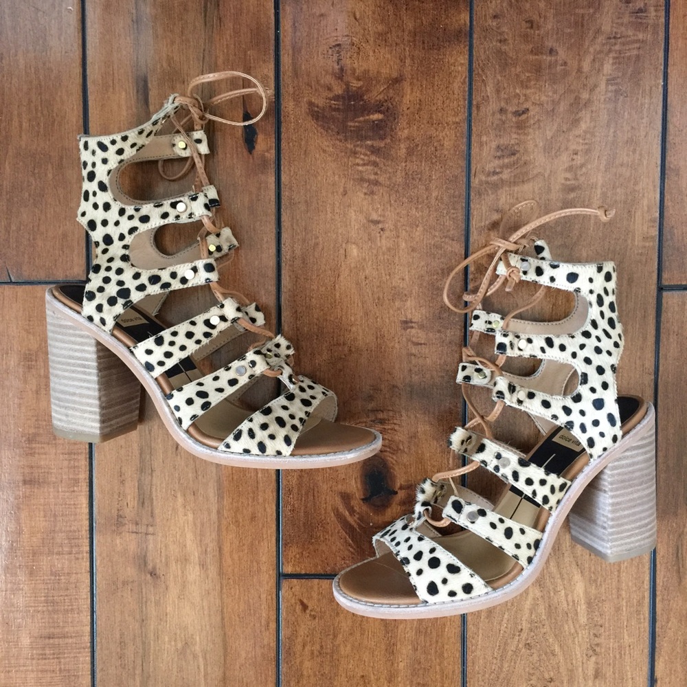 Dolce Vita Lyndon Lace Up Heeled Sandal