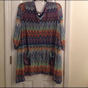 John Paul Richard Tribal Easy Breezy tunic
