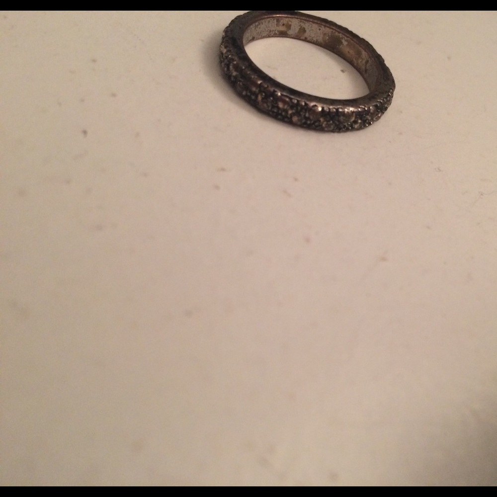 Rustic Gold and Black Rings - Picture 2 of 2