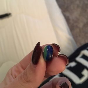 Blue and green pandora glass bead authentic