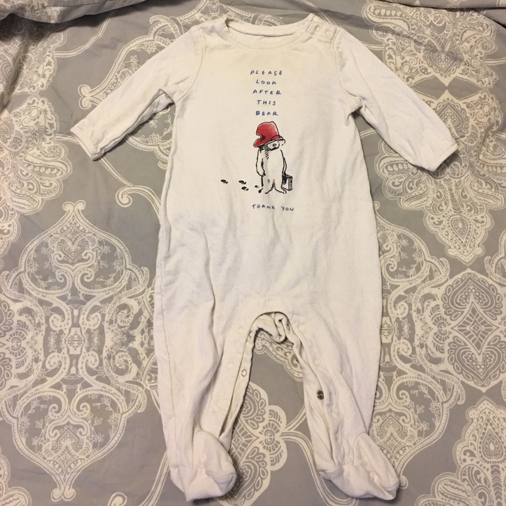 Paddington Bear x Baby Gab footed pajamas