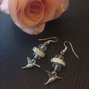 Ana's humming bird earrings