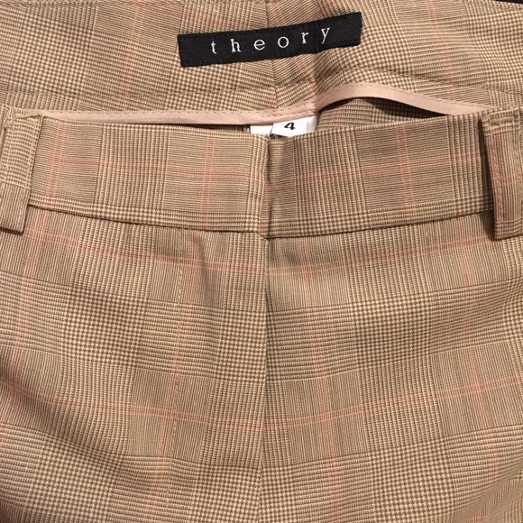 ⭐️SOLD⭐️THEORY SAND WOOL  SLIM CROP PANT SIZE 4 - Picture 3 of 5