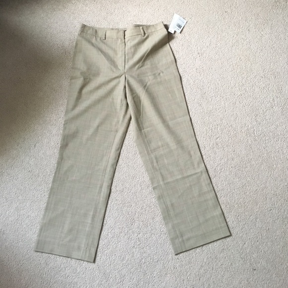 ⭐️SOLD⭐️THEORY SAND WOOL  SLIM CROP PANT SIZE 4 - Picture 5 of 5