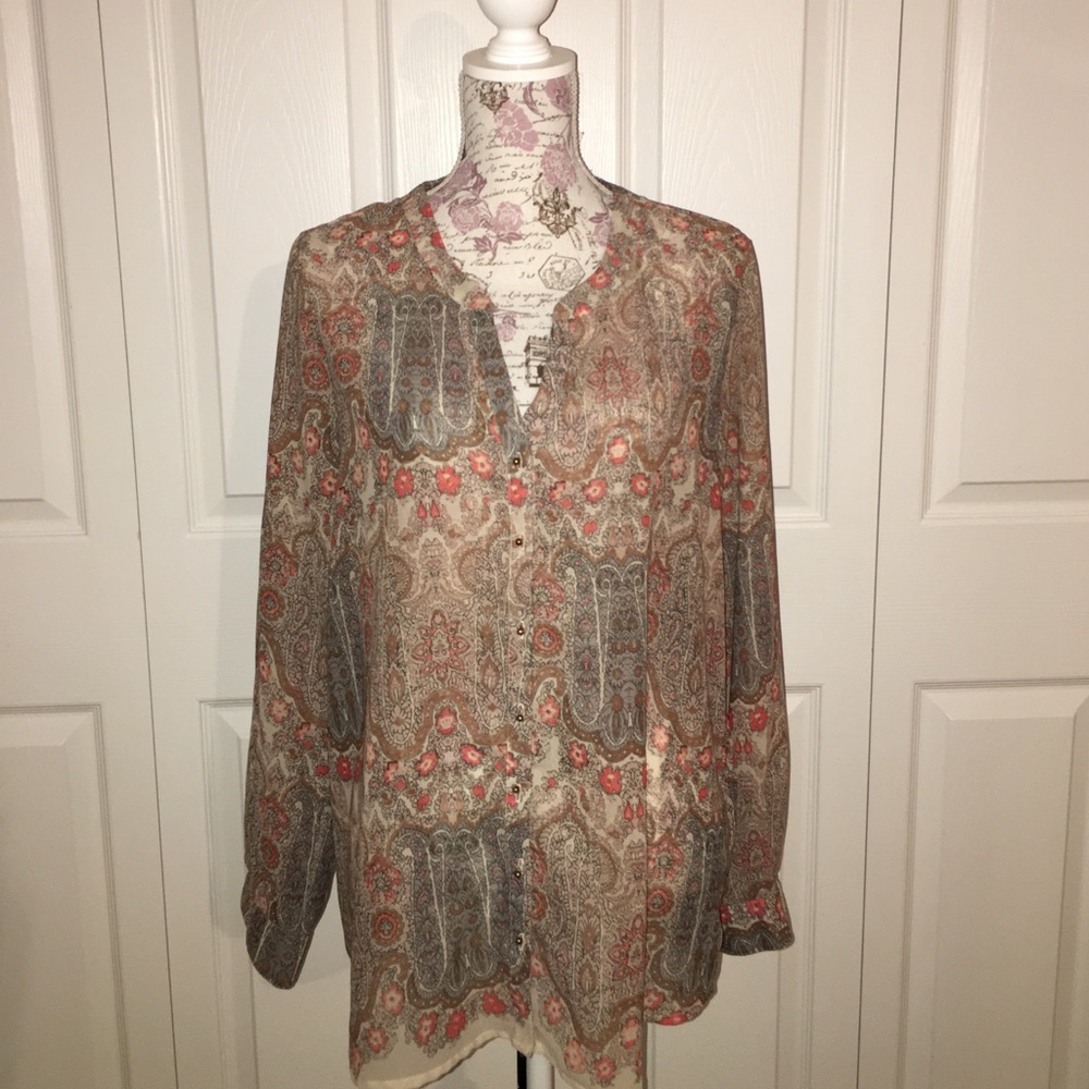 XL long sleeve blouse
