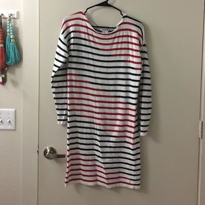 Striped sweater dress