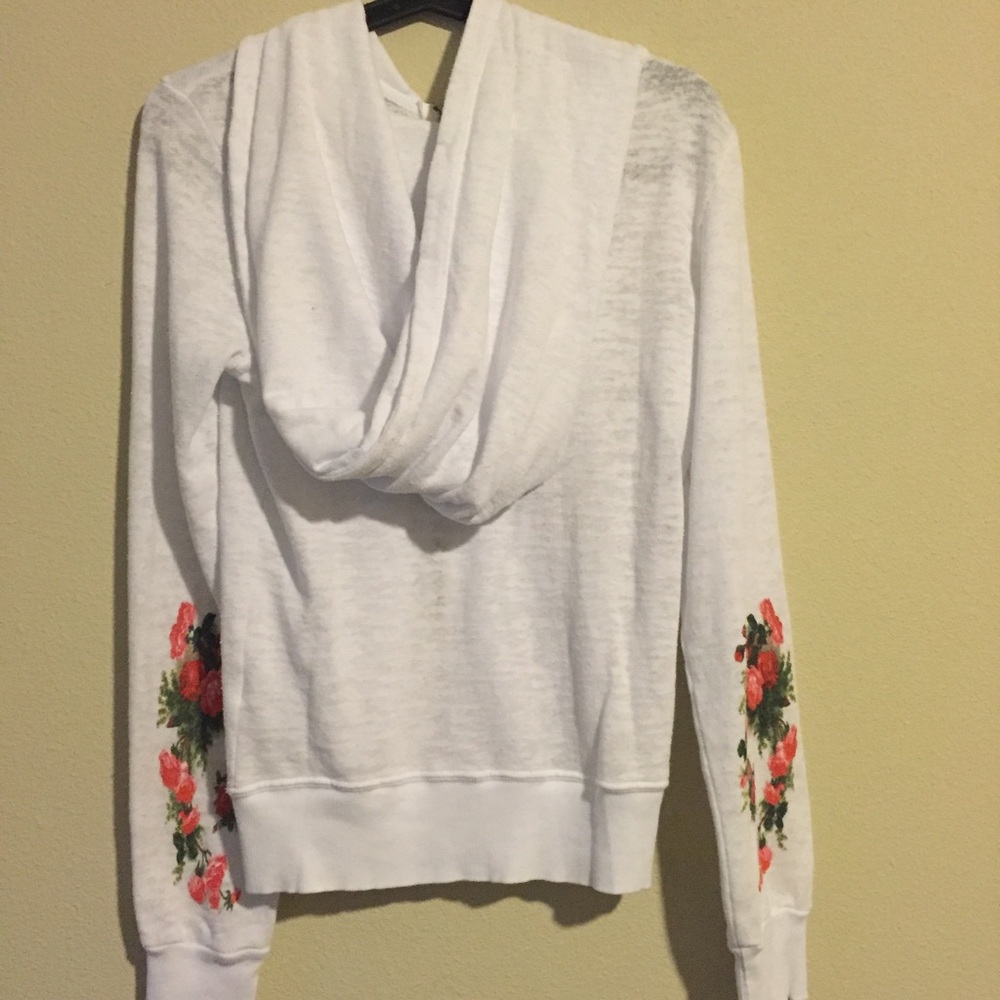 Wildfox roses are red white track jacket size xs