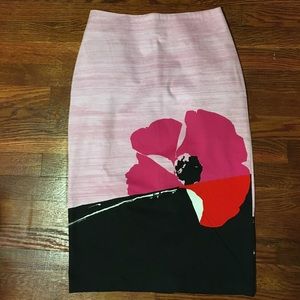 New York & Co Calf Length Skirt Sz 0