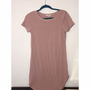 Blush t shirt dress
