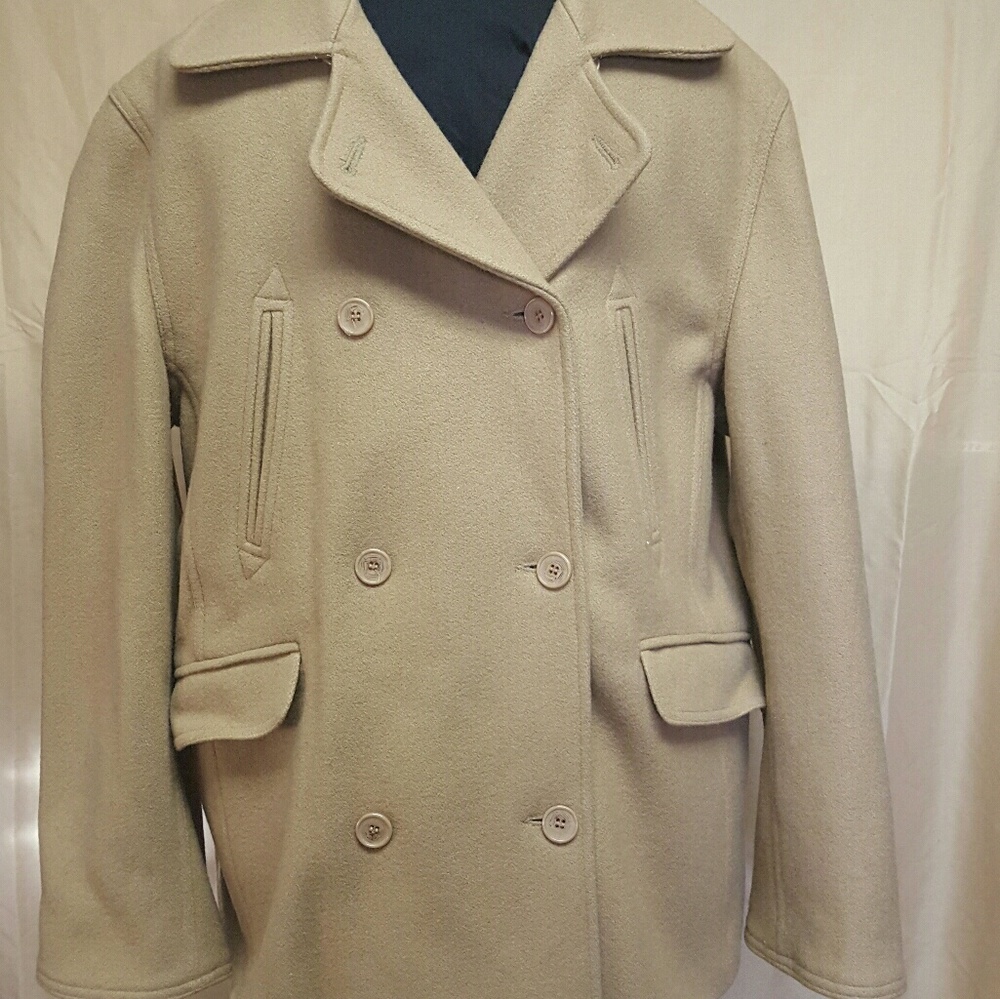 IZZI COLLECTIONS -  Women TAN Jacket Coat sz L