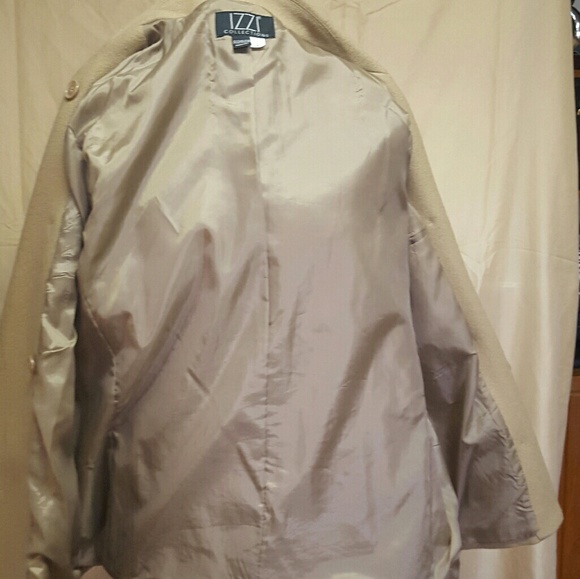 IZZI COLLECTIONS -  Women TAN Jacket Coat sz L - Picture 5 of 8