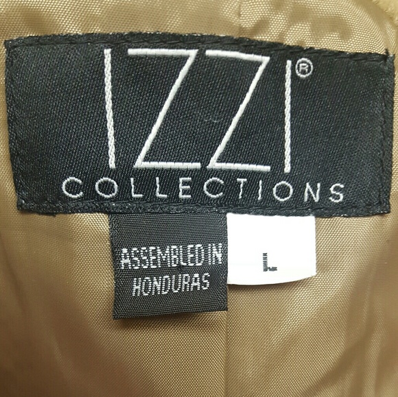 IZZI COLLECTIONS -  Women TAN Jacket Coat sz L - Picture 7 of 8