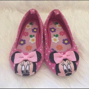 MINNIE BALLET FLATS TODDLER SIZE 7