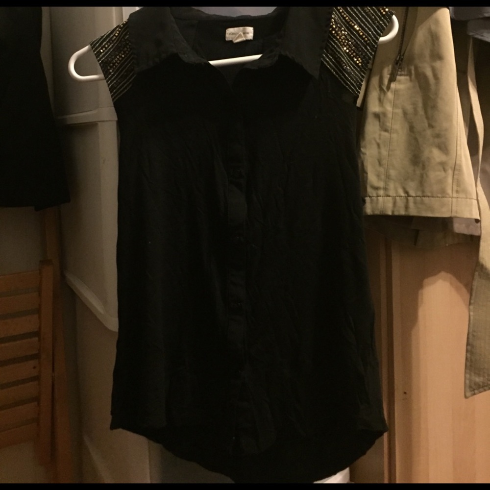 Blouse with beading details