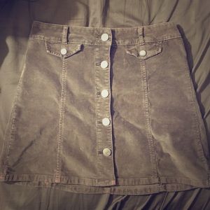 🚫SOLD🚫Urban outfitters corduroy button up skirt