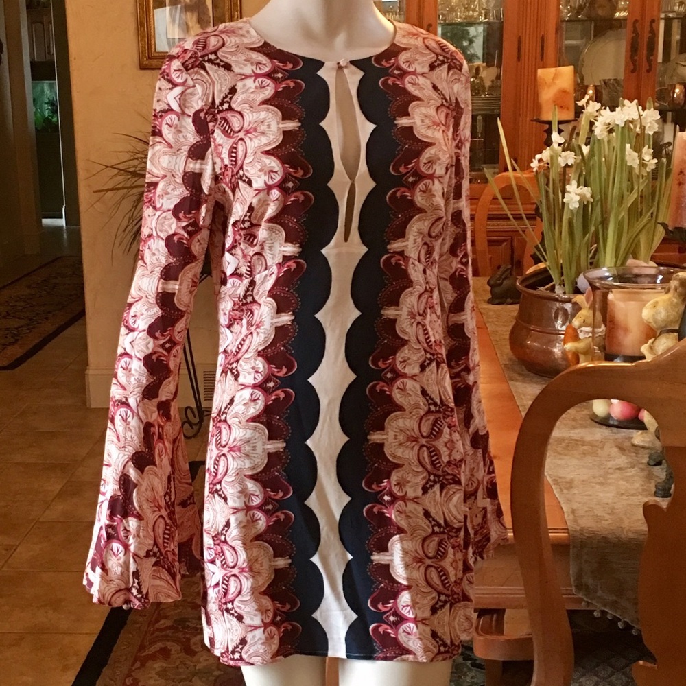 FREE PEOPLE authentic bell sleeve dress.