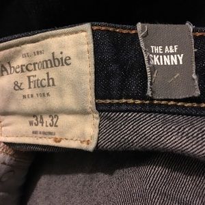 Abercrombie & Fitch Jeans - AF Skinny Jean Blue NWT 34/32 Men's Abercrombie & Fitch Jeans - AF Skinny Jean Blue NWT 34/32 Men's