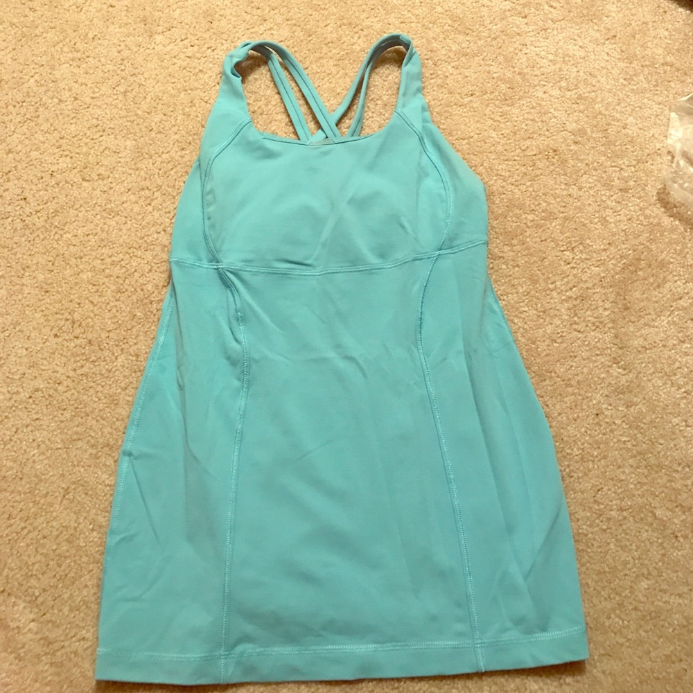 Lululemon light blue tank top