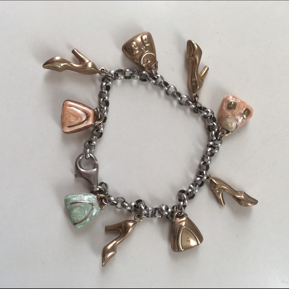 Beautiful Sterling Silver Italian Charm Bracelet